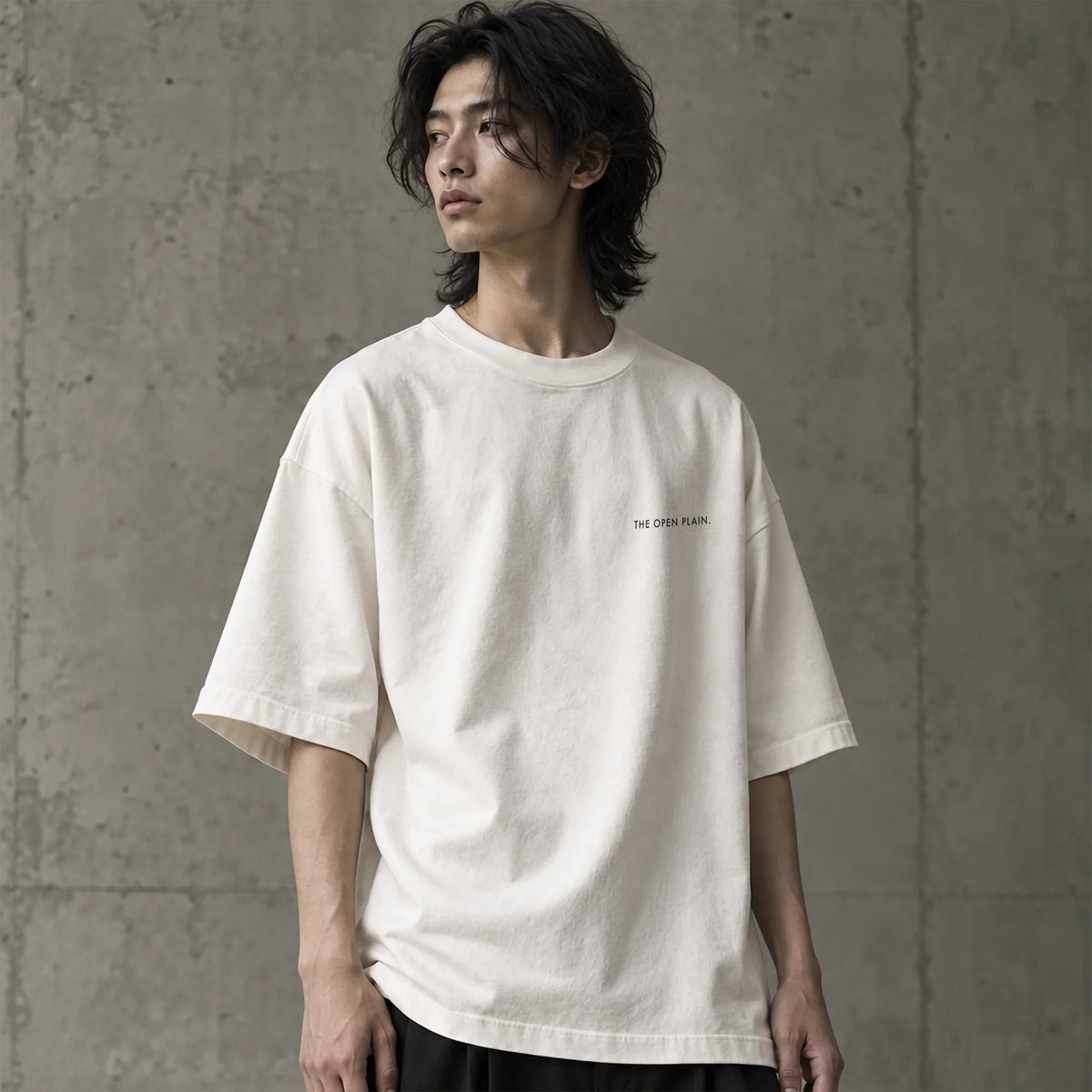 THE OPEN PLAIN Oversized Heavyweight T-Shirt