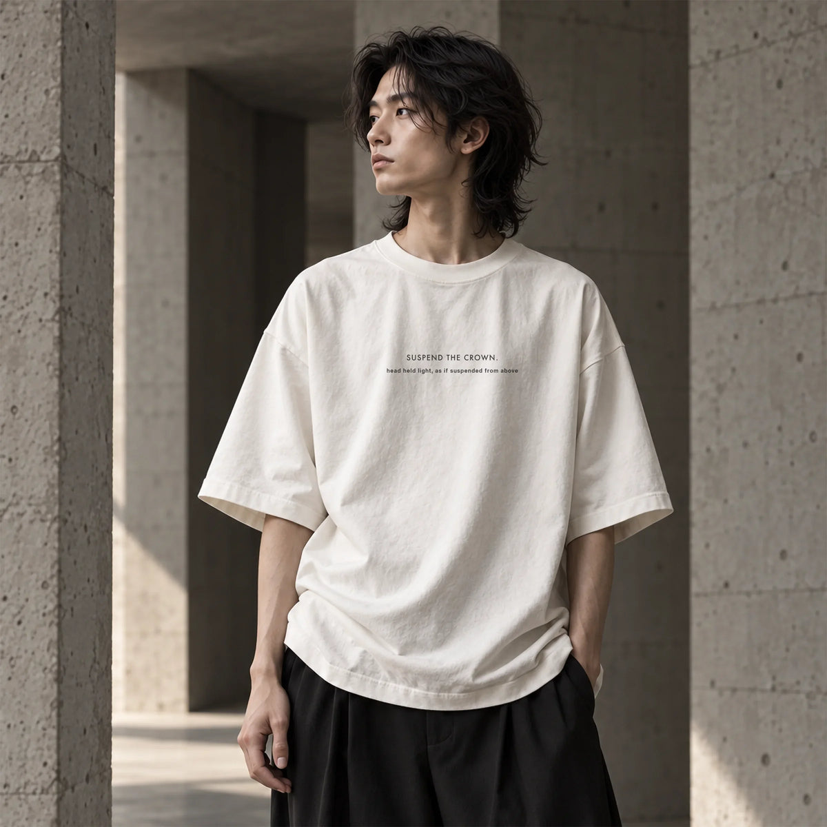SUSPEND THE CROWN (虛靈頂勁) Oversized Heavyweight T-Shirt