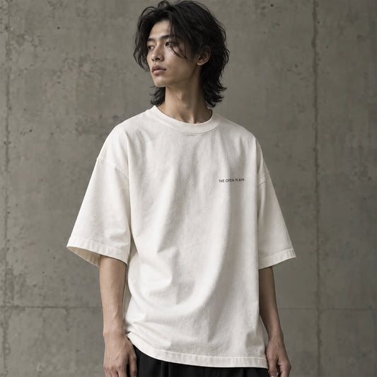 THE OPEN PLAIN Oversized Heavyweight T-Shirt