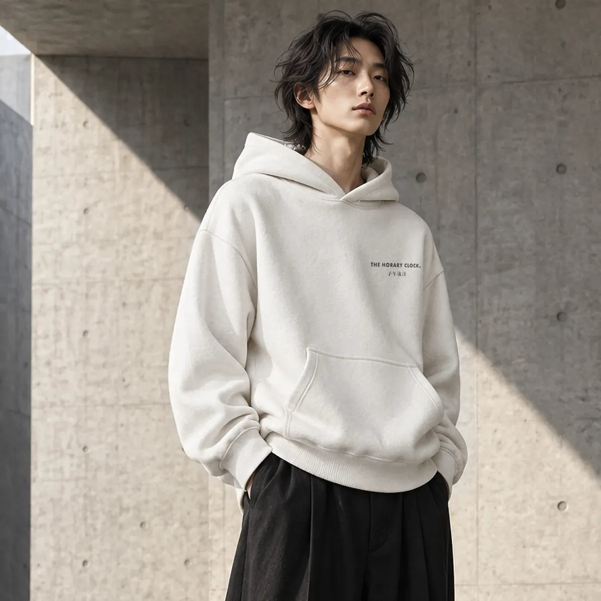 THE HORARY CLOCK (子午流注) Relaxed Hoodie