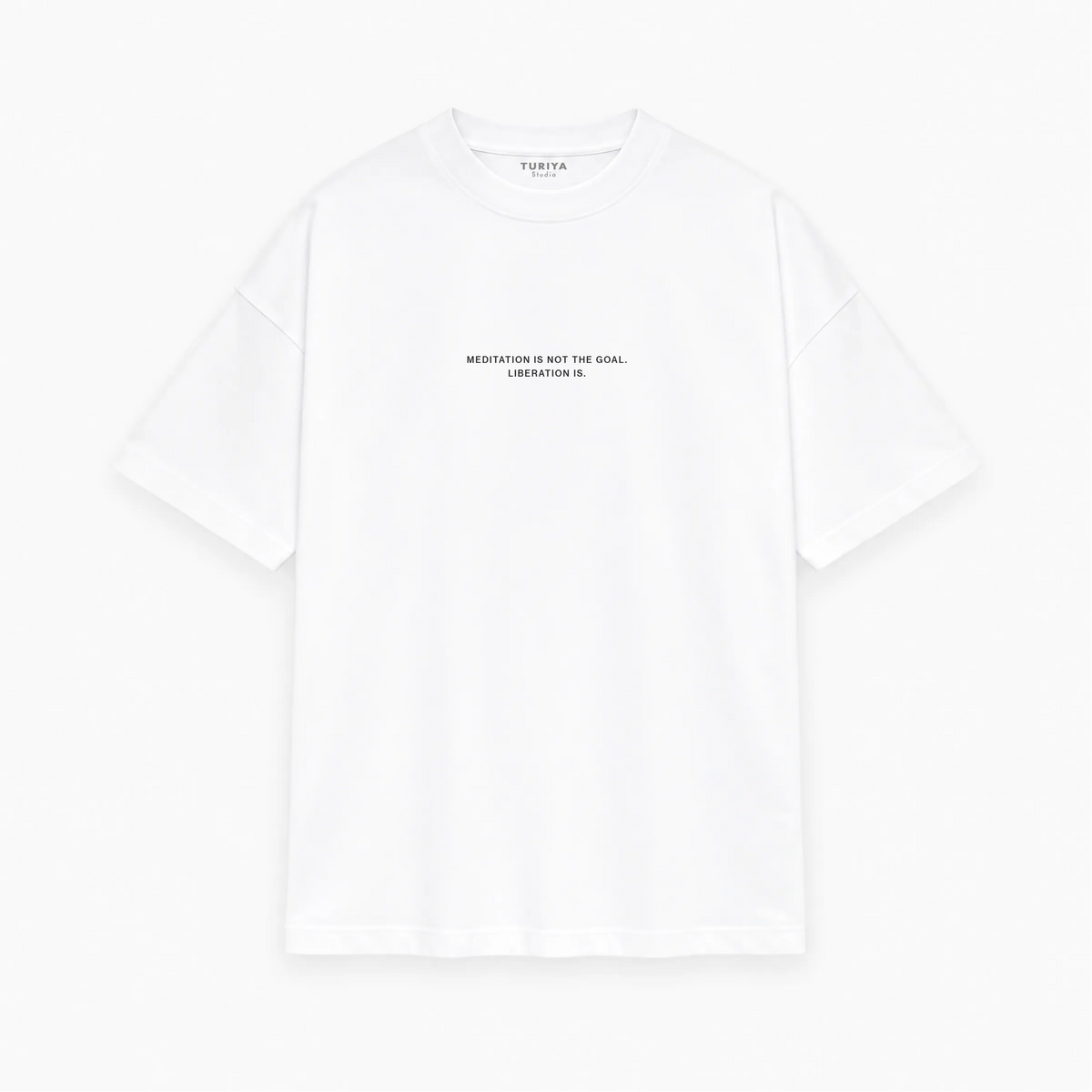 MEDITATION IS NOT THE GOAL Oversized Heavyweight T-Shirt