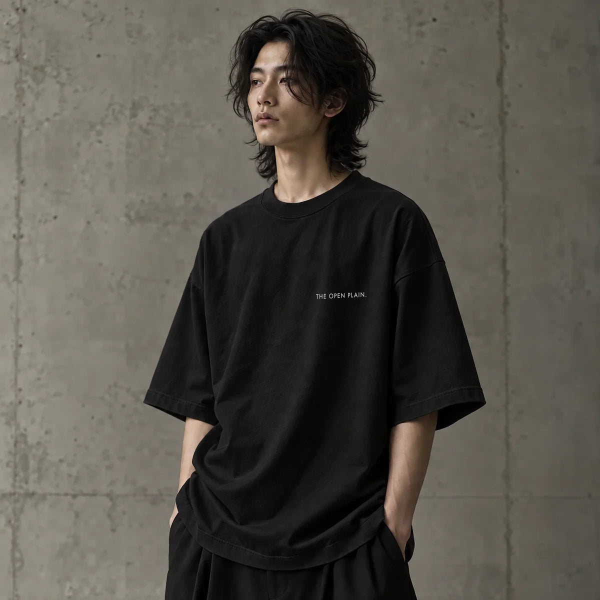 THE OPEN PLAIN Oversized Heavyweight T-Shirt